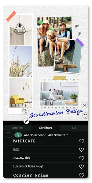 PhotoDirector - Text hinzufügen